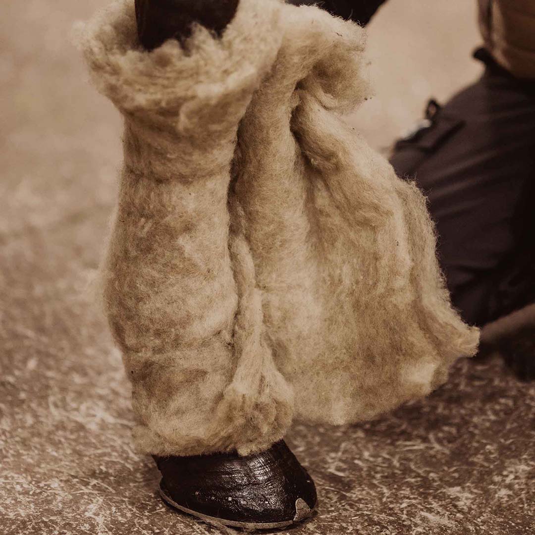 VILLAge raw wool wraps  for horses